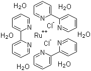 结构式 CAS# 50525-27-4, 二氯三(2,2'-联吡啶)钌(II)六水合物