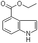 结构式 CAS# 50614-84-1, 吲哚-4-甲酸乙酯