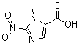 结构式 CAS# 50700-55-5, 1-甲基-2-硝基-1H-咪唑-5-羧酸