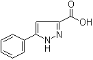 structure of CAS# 5071-61-4, 5-Phenylpyrazole-3-carboxylic acid;3-Phenylpyrazole-5-carboxylic acid