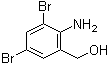 结构式 CAS# 50739-76-9, 2-氨基-3,5-二溴苄醇