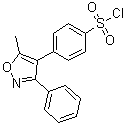 结构式 CAS# 509074-26-4, 4-(5-甲基-3-苯基-4-异恶唑基)苯磺酰氯