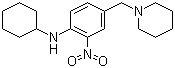 结构式 CAS# 509094-05-7, N-环己基-2-硝基-4-((哌啶-1-基)甲基)苯胺