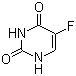 结构式 CAS# 51-21-8, 5-氟脲嘧啶; 5-氟-2,4(1H,3H)-嘧啶二酮