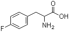DL-4-氟苯丙氨酸分子结构 (CAS 51-65-0)