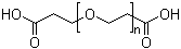 聚乙二醇双(2-羧基乙基)醚分子结构 (CAS 51178-68-8)