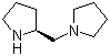 structure of CAS# 51207-66-0, (S)-1-(2-Pyrrolidinylmethyl)pyrrolidine;(+)-1-(2-Pyrrolidinylmethyl)pyrrolidine; (2S)-1-(2-Pyrrolidinylmethyl)pyrrolidine; (2S)-2-((Pyrrolidin-1-yl)methyl)pyrrolidine; (2S)-2-(Pyrrolidin-1-ylmethyl)pyrrolidine; (S)-(+)-1-(2-Pyrrolidinomethyl)pyrrolidine; (S)-(+)-1-(2-Pyrrolidinylmethyl)pyrrolidine; (S)-(+)-1-[(Pyrrolidin-2-yl)methyl]pyrrolidine; (S)-(+)-2-(1-Pyrrolidinylmethyl)pyrrolidine;