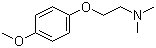 结构式 CAS# 51344-12-8, 2-(4-甲氧基苯氧基)-N,N-二甲基乙胺