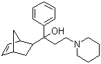 结构式 CAS# 514-65-8, 比哌立登; 碧卜利旦; 1-(5-双环[2.2.1]庚-2-烯基)-1-苯基-3-(1-哌啶基)丙-1-醇