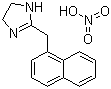 结构式 CAS# 5144-52-5, 硝酸萘甲唑啉; 2-(1-萘甲基)咪唑啉硝酸盐