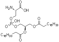 Distearoylphosphatidylserine molecular structure (CAS 51446-62-9)