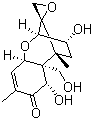 structure of CAS# 51481-10-8, Deoxynivalenol;Dehydronivalenol; 12,13-Epoxy-(3alpha,7alpha)-3,7,15-trihydroxy-trichothec-9-en-8-one