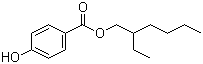 structure of CAS# 5153-25-3, 2-Ethylhexyl 4-hydroxybenzoate;Octylparaben; 4-Hydroxybenzoic acid 2-ethylhexyl ester