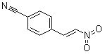structure of CAS# 5153-73-1, 4-[(E)-2-Nitroethenyl)benzonitrile;(E)-p-Cyano-beta-nitrostyrene; (E)-p-(2-Nitrovinyl)benzonitrile; E-4-Cyano-beta-nitrostyrene