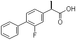 结构式 CAS# 51543-40-9, 氟比洛芬; (R)-(-)-2-氟-alpha-甲基-4-联苯乙酸