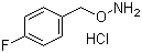 structure of CAS# 51572-89-5, O-[(4-Fluorophenyl)methyl]hydroxylamine hydrochloride;1-[(Aminooxy)methyl]-4-fluorobenzene hydrochloride; 4-Fluorobenzyloxyamine hydrochloride; O-(4-Fluorobenzyl)hydroxylamine hydrochloride