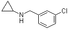 结构式 CAS# 51586-21-1, 3-氯-N-环丙基苄胺