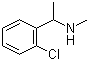结构式 CAS# 51586-22-2, 1-(2-氯苯基)-N-甲基乙胺