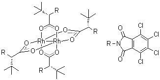Rh2(S-TCPTTL)4 molecular structure (CAS 515876-71-8)