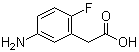 structure of CAS# 518057-74-4, 5-Amino-2-fluorobenzeneacetic acid;2-(5-Amino-2-fluorophenyl)acetic acid