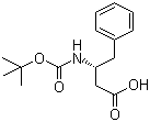 structure of CAS# 51871-62-6, (S)-3-(Boc-amino)-4-phenylbutyric acid;(S)-3-(tert-Butyloxycarbonyl)amino-4-phenylbutyric acid