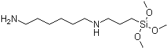 structure of CAS# 51895-58-0, N-[3-Trimethoxysilyl]propyl]-1,6-hexanediamine;N-(6-Aminohexyl)aminopropyltrimethoxysilane