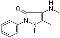 structure of CAS# 519-98-2, 4-(Methylamino)antipyrine;N-Methylaminophenazone