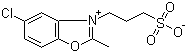 5-氯-2-甲基-3-(3-磺酸丙基)苯并恶唑鎓分子结构 (CAS 51981-33-0)