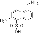 结构式 CAS# 52084-84-1, 2-氨基-5-(氨基甲基)-1-萘磺酸