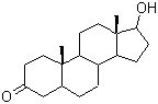 structure of CAS# 521-18-6, Stanolone;Androstanolone; 4-Dihydrotestosterone; 5a-Dihydrotestosterone; 5a-Androstan-17b-ol-3-one; 17b-Hydroxy-5a-androstan-3-one