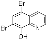 结构式 CAS# 521-74-4, 5,7-二溴-8-羟基喹啉