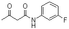 结构式 CAS# 52173-35-0, N-(3-氟苯基)-3-氧代丁酰胺