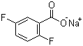 structure of CAS# 522651-42-9, Sodium 2,5-difluorobenzoate