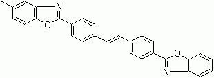 structure of CAS# 5242-49-9, Fluorescent Brightener KS-N;5-Methyl-2,2'-(vinylenedi-p-phenylene)bis-benzoxazole; 4-(2-Benzoxazolyl)-4'-(5-methyl-2-benzoxazolyl)stilbene; 2-[4-[4-(2-Benzoxazolyl)styryl]phenyl]-5-methylbenzoxazole