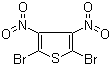 结构式 CAS# 52431-30-8, 2,5-二溴-3,4-二硝基噻吩