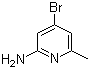 structure of CAS# 524718-27-2, 4-Bromo-6-methyl-2-pyridinamine