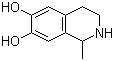 structure of CAS# 525-72-4, 1,2,3,4-Tetrahydro-1-methyl-6,7-isoquinolinediol