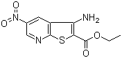 结构式 CAS# 52505-43-8, 3-氨基-5-硝基噻吩并[2,3-b]吡啶-2-羧酸乙酯