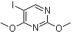 2,4-二甲氧基-5-碘嘧啶分子结构 (CAS 52522-99-3)