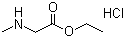 结构式 CAS# 52605-49-9, 肌氨酸乙酯盐酸盐; N-甲基氨基乙酸乙酯盐酸盐