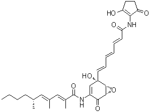 结构式 CAS# 52665-74-4, 手霉素