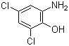 2-Amino-4,6-dichlorophenol molecular structure (CAS 527-62-8)