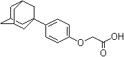 结构式 CAS# 52804-26-9, (4-金刚烷-1-基苯氧基)乙酸
