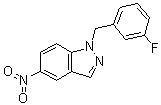 结构式 CAS# 529508-58-5, 1-(3-氟苄基)-5-硝基-1H-吲唑