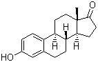 structure of CAS# 53-16-7, Estrone;1,3,5(10)-Estratrien-3-ol-17-one; 3beta-Hydroxyestra-1,3,5(10)-trien-17-one; 3-Hydroxy-1,3,5(10)-estratrien-17-one; beta-Estrone