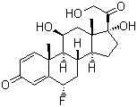 氟泼尼龙分子结构 (CAS 53-34-9)