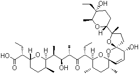 结构式 CAS# 53003-10-4, 盐霉素