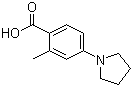 结构式 CAS# 530092-32-1, 2-甲基-4-(1-吡咯烷基)苯甲酸