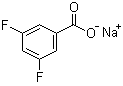 结构式 CAS# 530141-39-0, 3,5-二氟苯甲酸钠盐