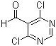 structure of CAS# 5305-40-8, 4,6-Dichloro-5-pyrimidinecarbaldehyde;4,6-Dichloropyrimidine-5-carboxaldehyde
